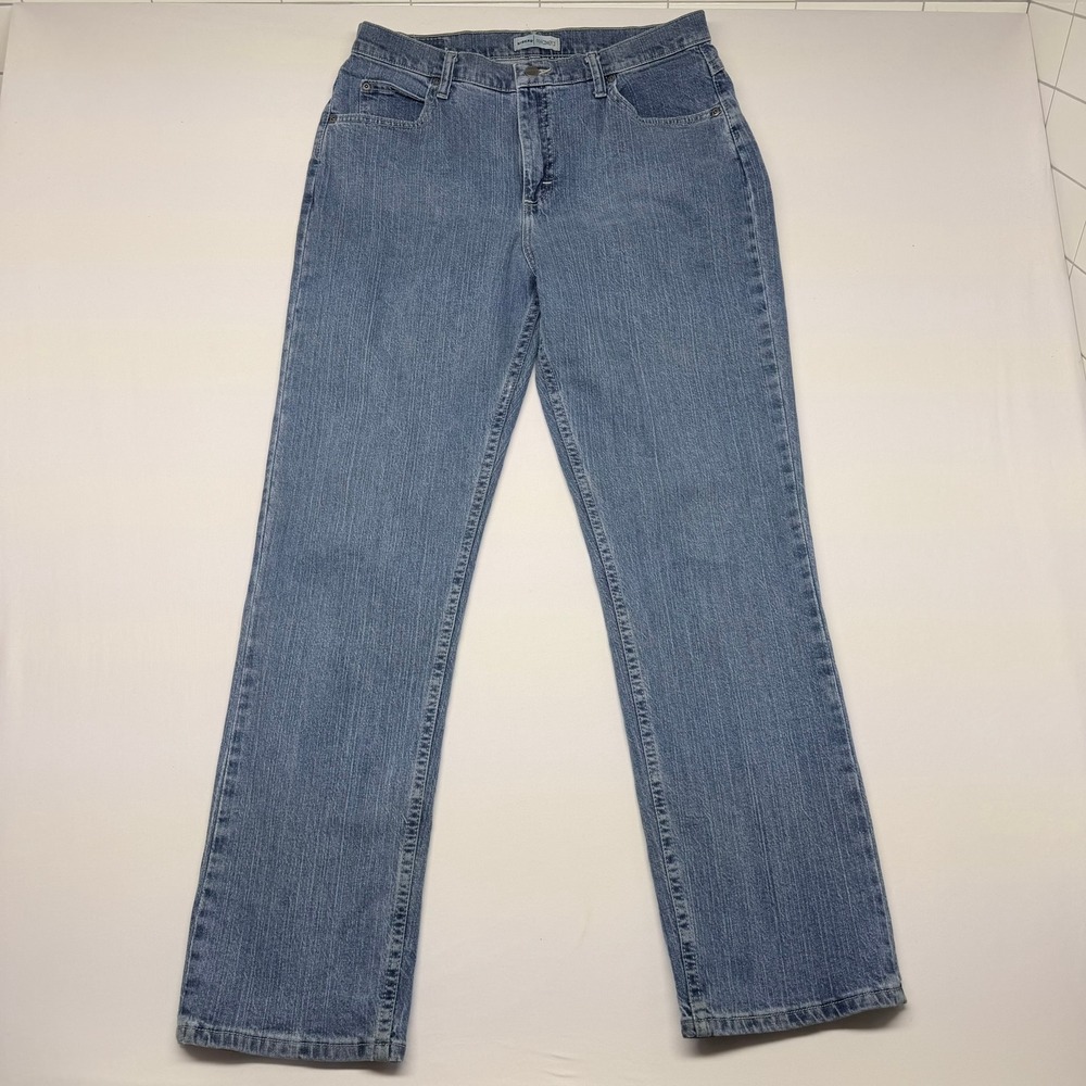 Riders by Lee Relaxed Fit Straight Leg Blue Jeans Medium Wash Womens 14M